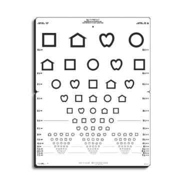 lea symbols folding pediatric eye chart lea test intl llc