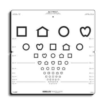 lea symbols 10 line folding pediatric eye chart lea test intl llc